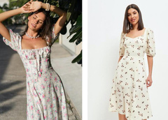 5 стильных платьев, которые сделают живот плоским