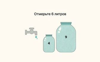 Тест на инженерное мышление: отмерьте 6 литров с помощью только этих банок