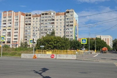 В центре Кургана перекрыли улицу