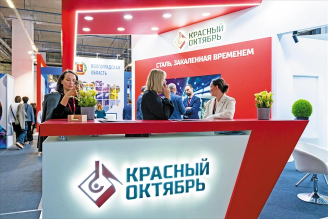 Стенд предприятия служил пространством для продуктивного делового общения | Источник: «Красный октябрь»