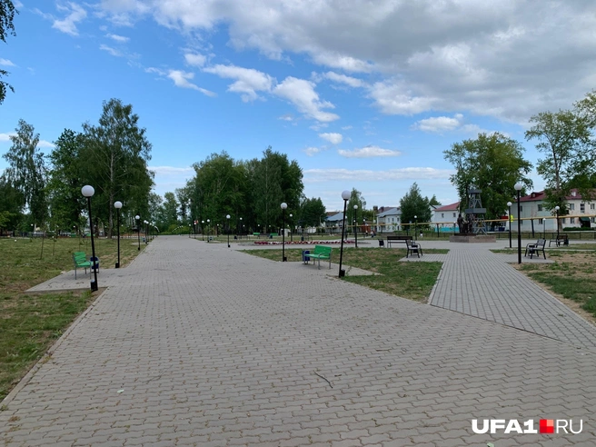 Парк в Краснохолмском появился в 2019 году | Источник: Андрей Бирюков / UFA1.RU