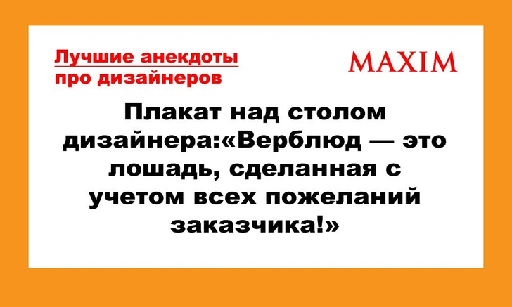 Лучшие и смешные анекдоты про дизайнеров | maximonline.ru