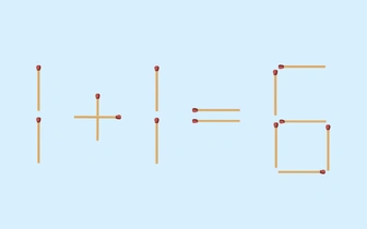 1=1 никак 6 не получается: исправьте досадную ошибку, переместив 1 спичку
