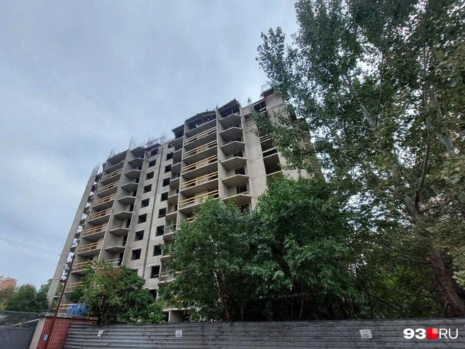 Долгострой ЖК «Янтарь» в центре Краснодара | Источник: Екатерина Железнова / 93.RU