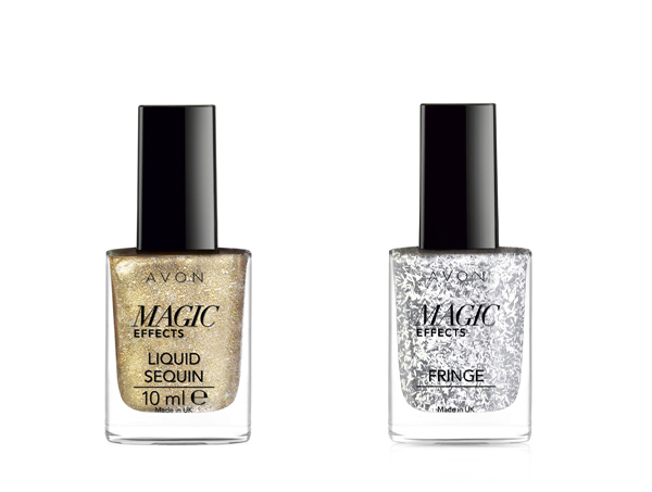 Лак для ногтей Avon. Цвета: Искрящийся коктейль и Конфетти