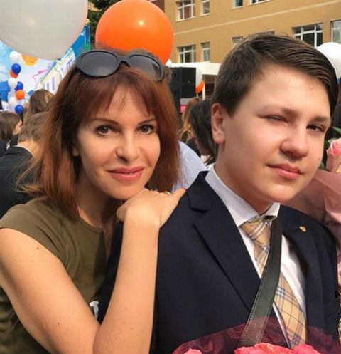 Наталья Штурм с сыном