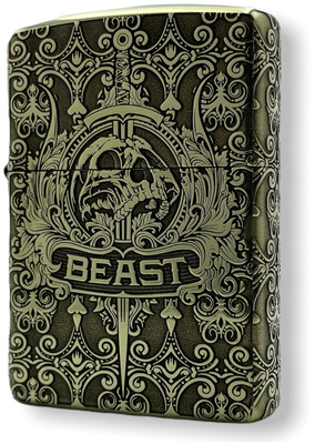 Зажигалка бензиновая Zippo Armor с гравировкой Beast