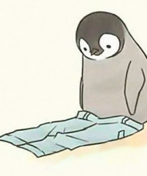 Серия умилительных комиксов про пингвина, который ничего не может сделать (галерея)