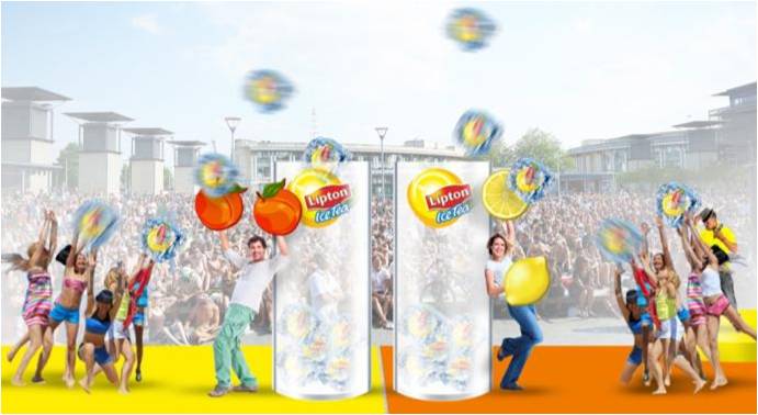Lipton Ice Tea представит инсталляцию игры Cool Cubes