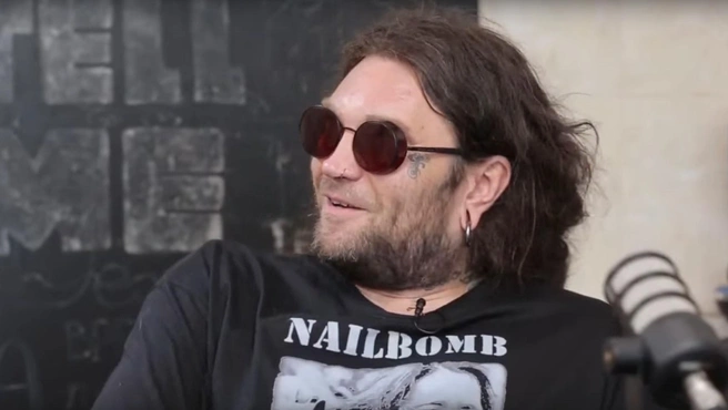 Дмитрий Порубов на записи подкаста Tell me в 2023 году | Источник: Подкаст #31 Дмитрий Порубов