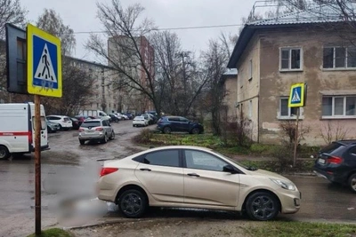 В Рязани иномарка сбила женщину у пешеходного перехода