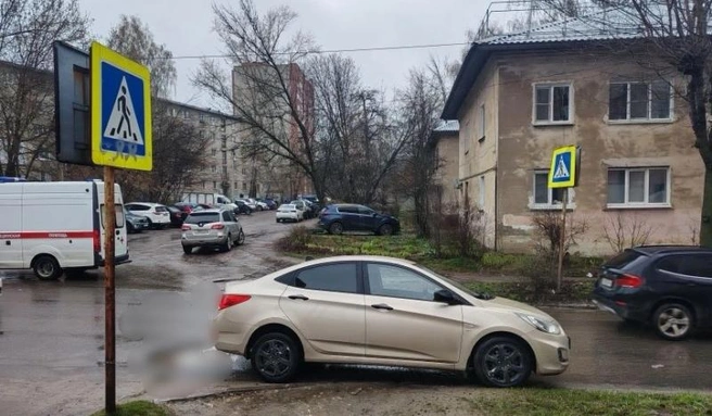 Иномарка стоит прямо на «зебре» | Источник: Управление МВД России по Рязанской области