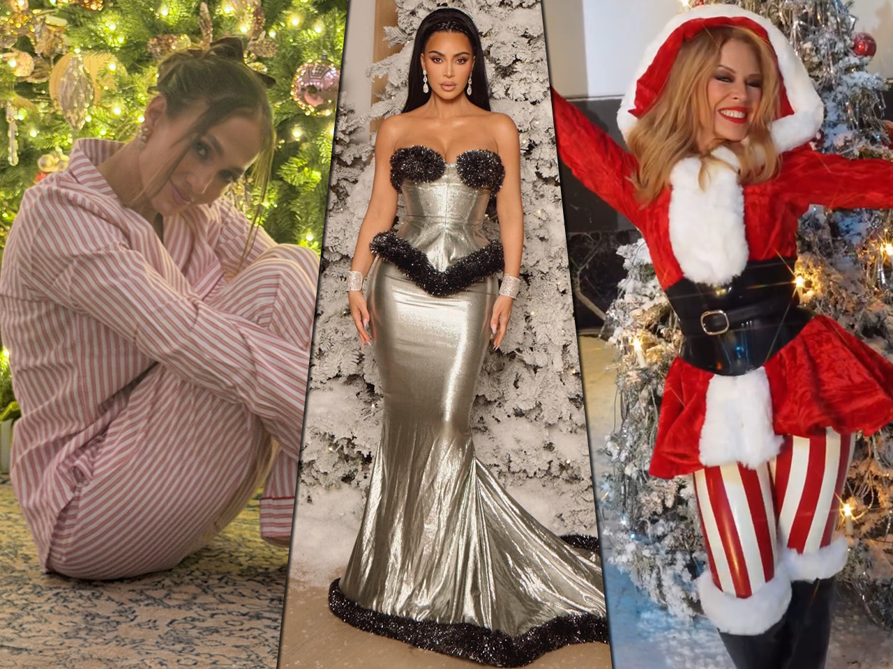 Селин Дион украла наши сердца в образе Гринча, Кардашьян сияла в мишуре: как звезды отметили Рождество