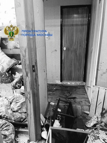 В квартире были видны следы борьбы | Источник: Прокуратура Москвы / T.me