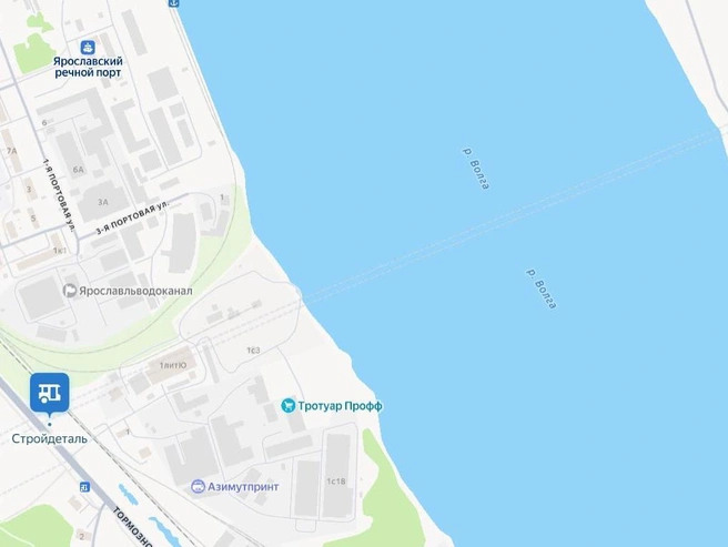 Третий мост обозначен пунктиром на картах | Источник: Яндекс / Map 