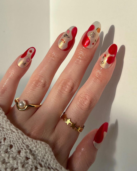 Маникюр на удачу: 12 красивых дизайнов ногтей для каждого знака зодиака на китайский Новый год 2023