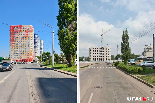 Вокруг овощного ларька целый район вырос: проследили, как менялись уфимские пейзажи за 14 лет | Источник: Булат Салихов / UFA1.RU, Яндекс.Карты