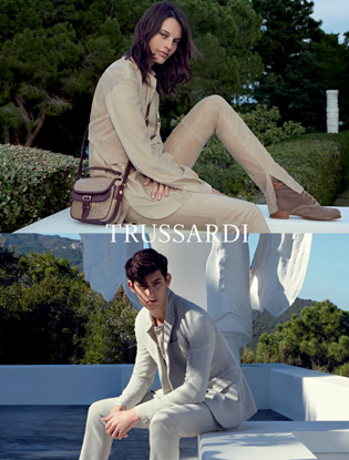 Итальянские каникулы в новой кампании Trussardi