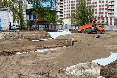 На месте пермской инфекционки создают сквер с паровым фонтаном