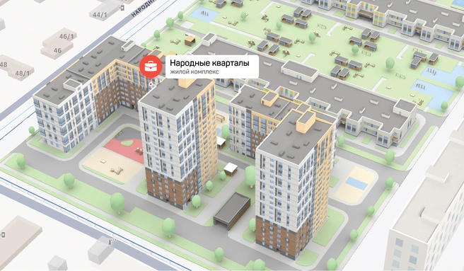 В жилом районе будут детские и спортивные площадки, социальные объекты и магазины | Источник: «НВМ»
