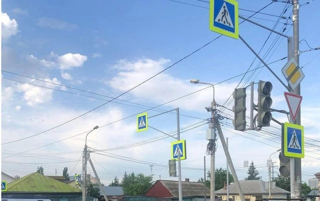 Перекресток 7-й Северной и Орджоникидзе | Источник: «Аварийный Омск» / aomsk / t.me