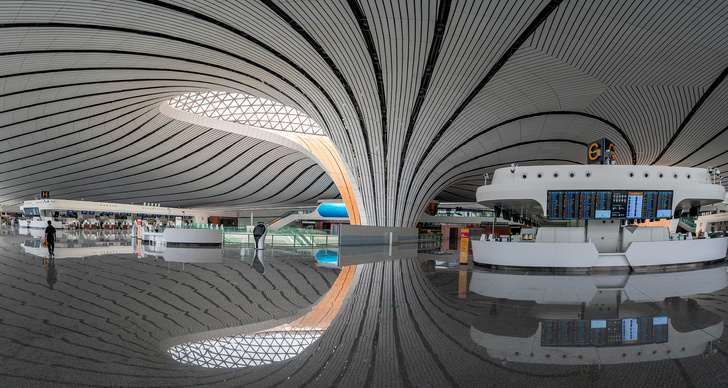 В Пекине открылся новый аэропорт по проекту Захи Хадид (фото 7)