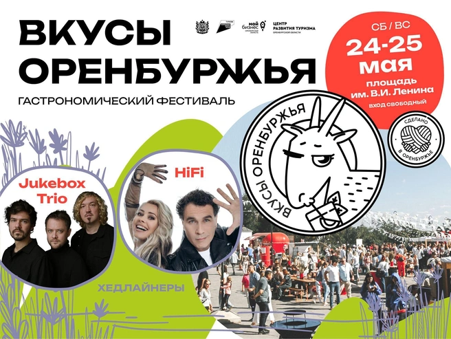 Афиша фестиваля | Источник: АНО «Центр поддержки предпринимательства и развития экспорта Оренбургской области»