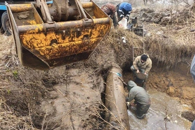В Котово произошёл новый порыв на питьевом водопроводе