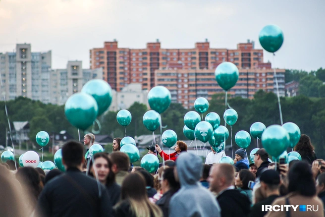 Невероятно красивый цвет у шариков! | Источник: Ксения Филимонова / «ИрСити»