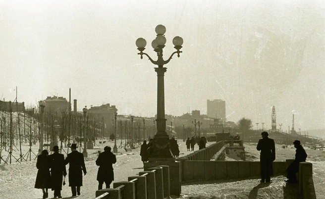 На первой очереди набережной&nbsp;— 116 фонарей | Источник: фотофонд Самарского областного государственного архива социально-политической истории