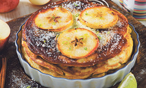 Блинный пирог с яблоками
