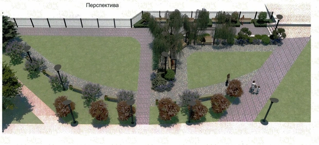 Так выглядит перспектива сквера с высоты «птичьего полета» | Источник: zakupki.gov.ru