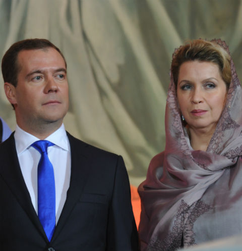 Дмитрий Медведев вместе с супругой Светланой