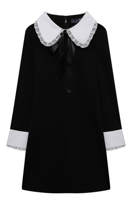 Платье из вискозы DAL LAGO черного цвета