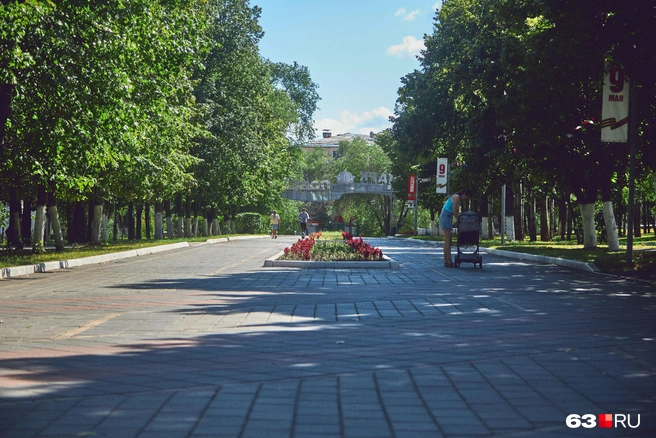 Или полюбоваться на цветы на центральной аллее | Источник: Роман Данилкин / 63.RU