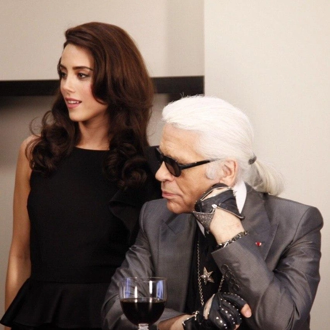 С Карлом Лагерфельдом | Источник: cansudere / Instagram (экстремистская организация, деятельность запрещена на территории РФ)