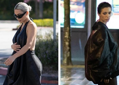 «Она скопировала образ Бьянки Цензори»: Ким Кардашьян примерила наряд с колготками и без белья