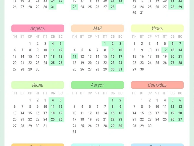 Производственный календарь на 2026 год | Источник: Серафима Пантыкина / Городские медиа