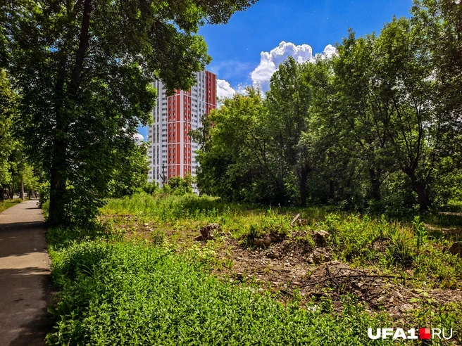 Пустырь готов для очередной высотки | Источник: Булат Салихов / UFA1.RU