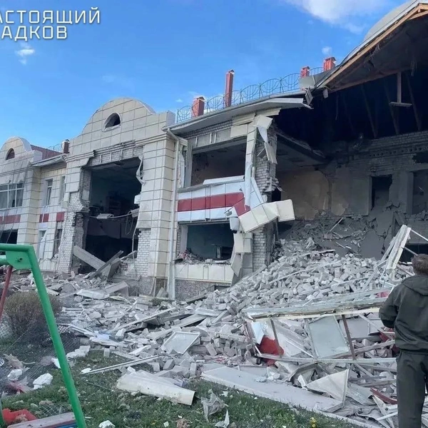 Фото с места атаки | Источник: Вячеслав Гладков / max.ru