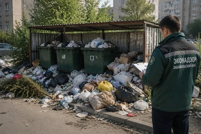 Эконадзор нашёл свалки у контейнерных площадок в Чите