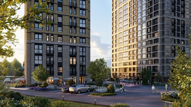 В «Расцветай на Кропоткина» создано уютное безопасное придомовое пространство | Источник: ГК «Расцветай»