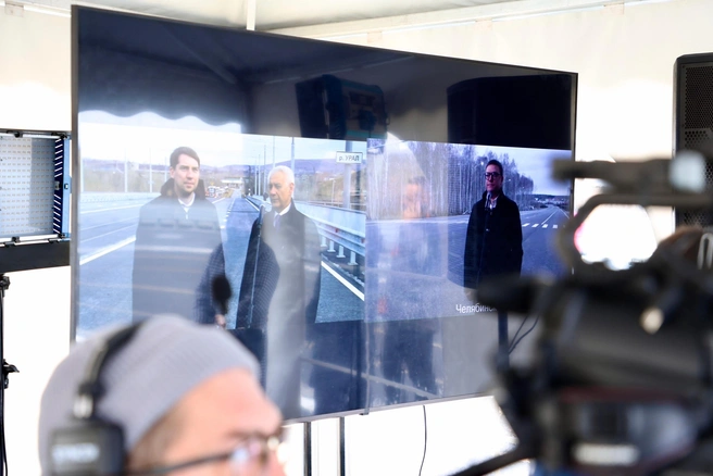 Глава региона следил за происходящим по видеосвязи | Источник: пресс-служба администрации Магнитогорска