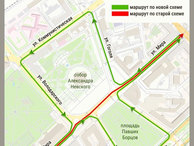 Закрытие площади Павших Борцов для автомобилей вызвало споры | Источник: Мария Романова / Городские медиа