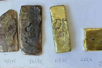 Золото и серебро на 24 млн рублей изъяли у иностранки
