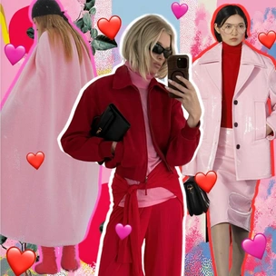 Как сочетать красное с розовым: правильно носим яркий и сложный тренд осени 2025