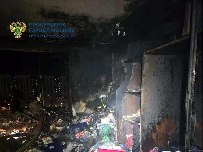Появились новые подробности о пожаре на западе Москвы | Источник: ПРОКУРАТУРА МОСКВЫ / max