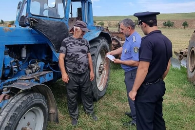 В Дагестане проверили самоходную технику