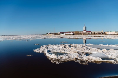 Ледоход подойдет к Архангельску сегодня днем