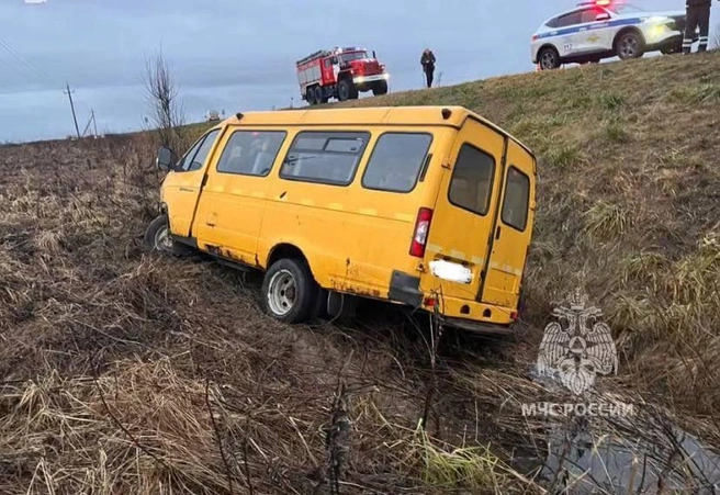 Водитель мог уснуть за рулем: стали известны подробности ДТП на «Коле» со школьным автобусом | Источник: МЧС Ленинградской области